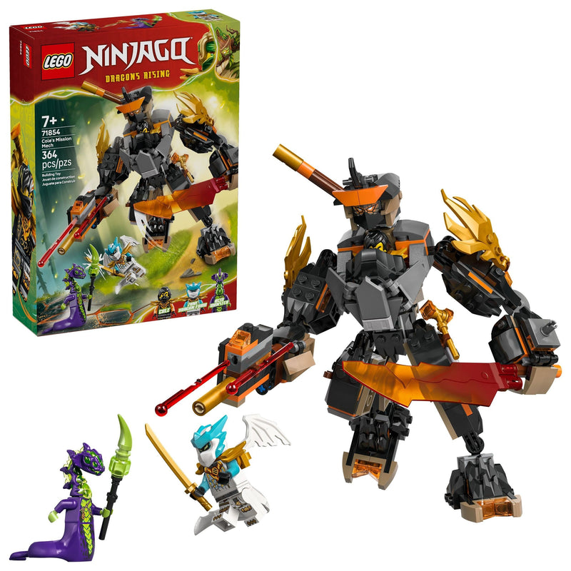 Cole’s Mission Mech & Dragon Zane - 71854, 364-pcs, Ages 7+ Y0554