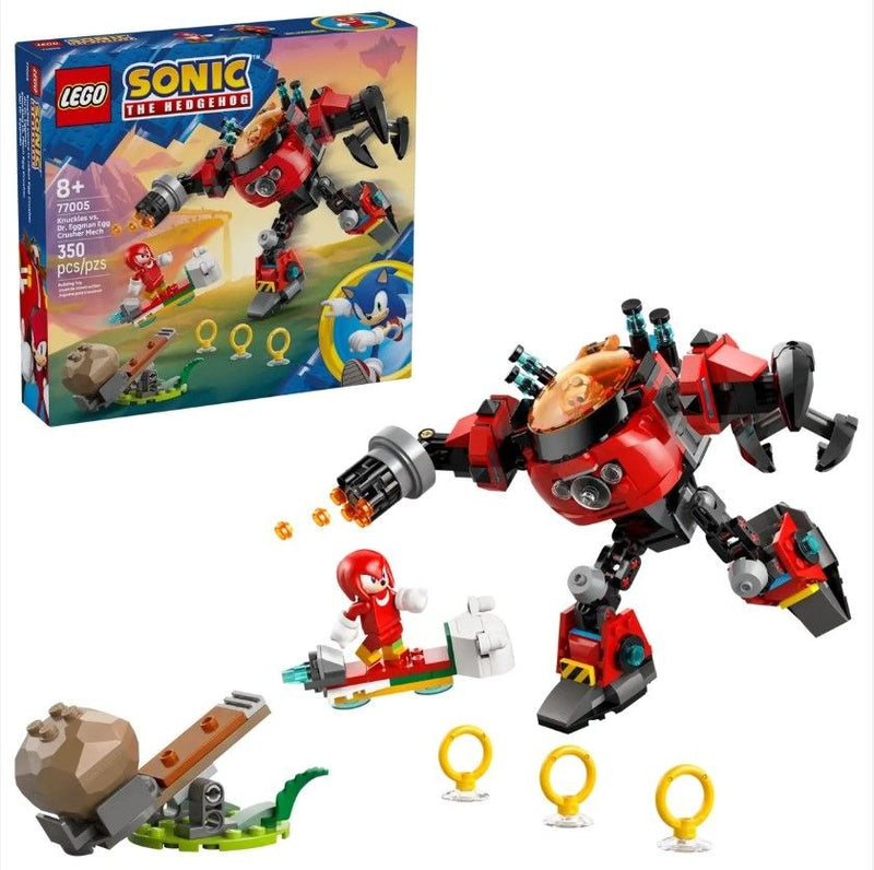 Sonic Knuckles vs. Dr. Eggman Egg Crusher Mech - 77005, 350-pcs, Ages 8+ C2192