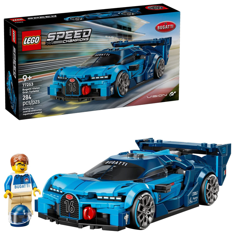 Speed Champions Bugatti Vision Gran Turismo Hyper Sports Car - 77253, 284-pcs, Ages 9+ Z8909