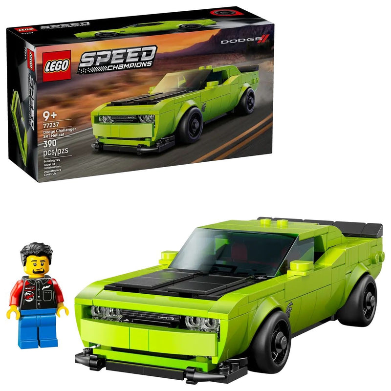 Speed Champions Dodge Challenger SRT Hellcat Sports Car - 77237, 390-pcs, Ages 9+ B2486