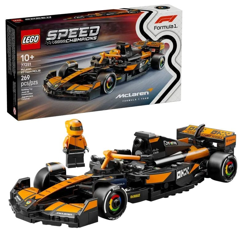 Speed Champions F1 Team MCL38 Race Car - 77251, 269-pcs, Ages 10+ M9584
