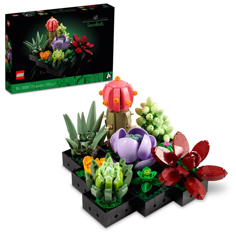 The Botanical Collection Succulents Building Set – 10309, 771-pcs, Ages 18+ W7796