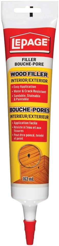 Interior/Exterior Wood Filler, Repairs Cracks & Holes, Water-Resistant, 162-mL S1911