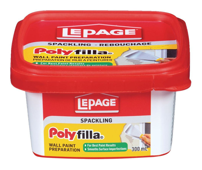 Wall Paint Preparation Spackling, Hole/Crack Repair Filler, White V5982
