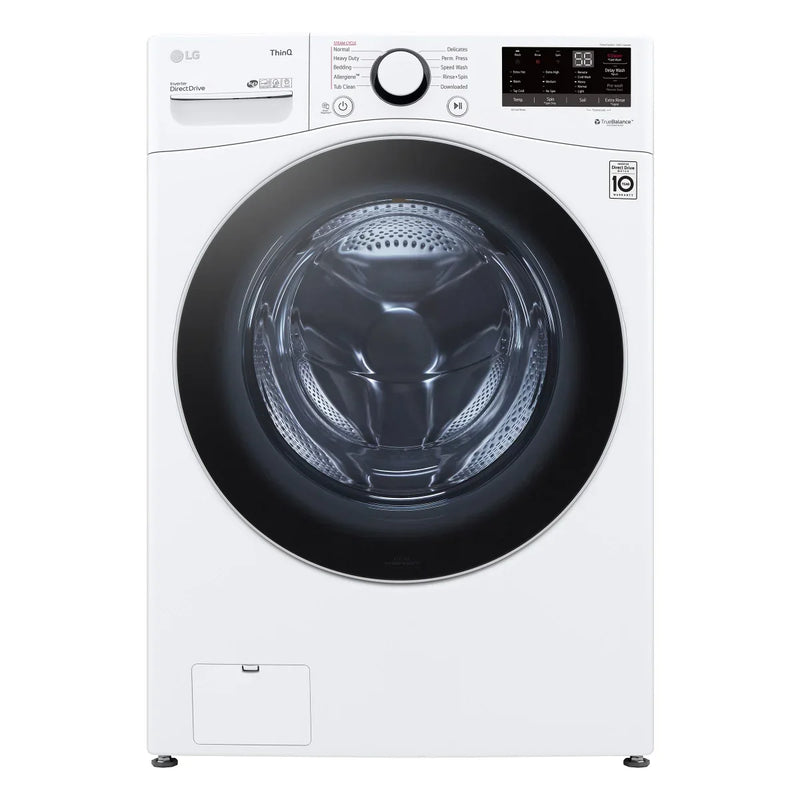 LG 5.2 cu ft. White Front Load Steam Washer with ThinQ Technology and Wi-Fi Enabled O7708