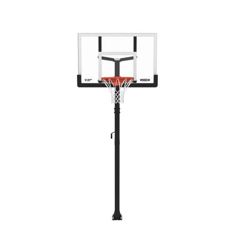 In-Ground Crank Adjust Bolt Down Outdoor Basketball Hoop, 50-in B9947