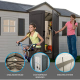 Outdoor Storage Shed with Windows, 8-ft x 15-ft