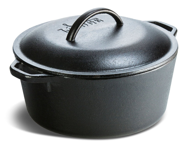 Seasoned Cast-Iron Dutch Oven, 5-qt J8897