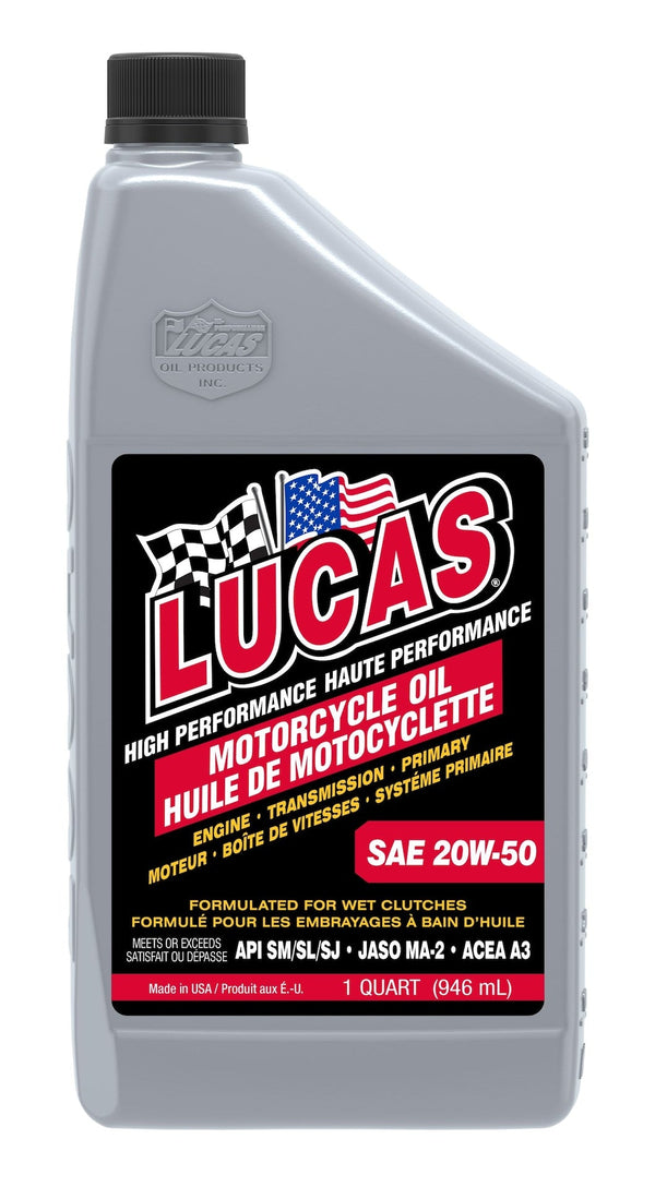 SAE 20W-50 High Performance Motorcycle Oil, 946-mL G6647