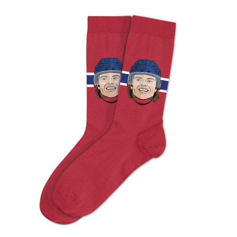 Cole Caufield "Sockey" Crew Socks, Adult, One Size P5932