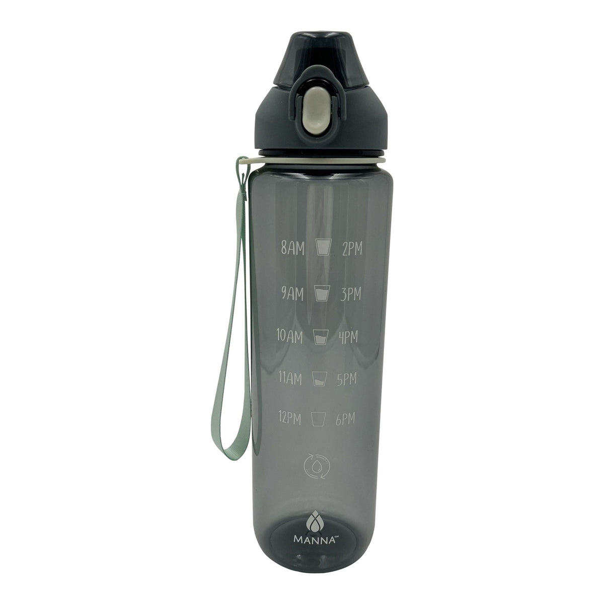 Timex Motivational Water Bottle with Wrist Strap, 34-oz, Assorted Colours