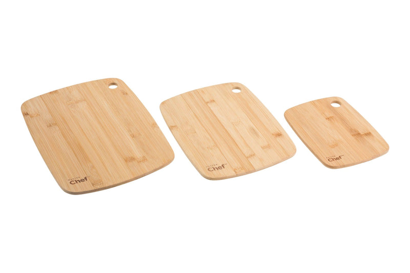 Bamboo Cutting Board, Assorted Sizes, 3-pk D3419