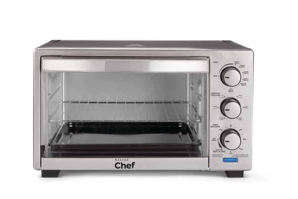 Convection Toaster Oven with 4 Functions, Stainless Steel, Black, 6-Slices K8377