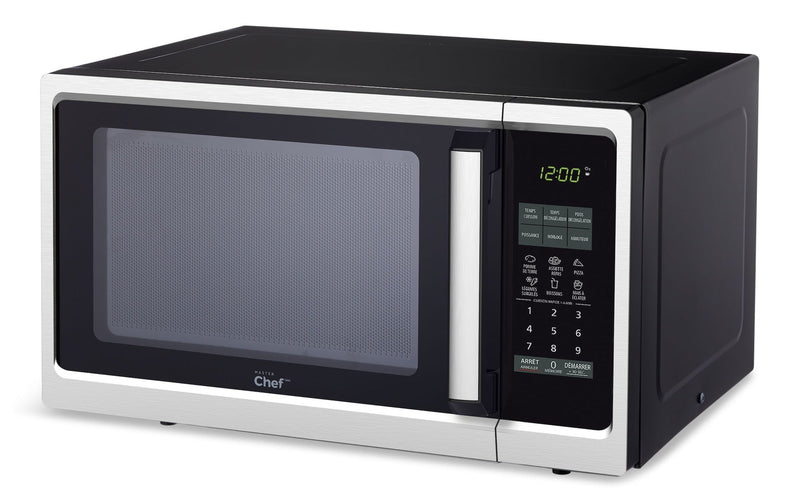 Countertop Microwave, 900 W, Black Stainless Steel, 0.9-cu-ft G4352
