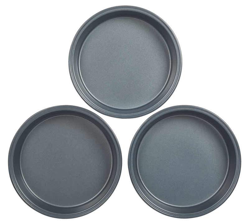 Non-Stick Round Cake Pans, 8-in, 3-pc Z3649