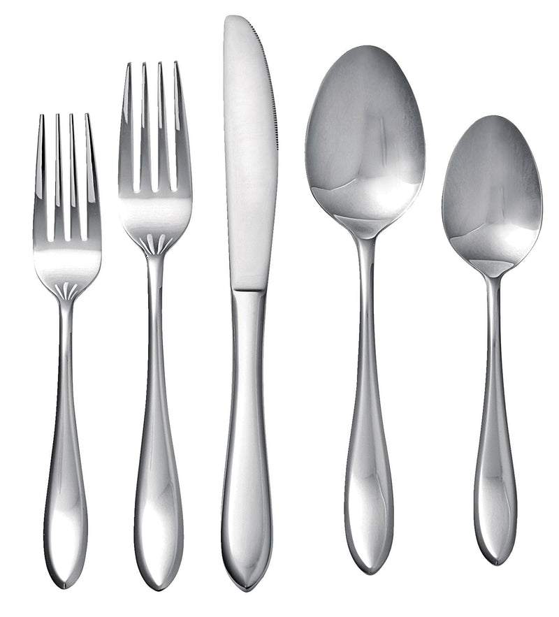 Stainless Steel Flatware Set, Serves 12, 60-pc Z5028