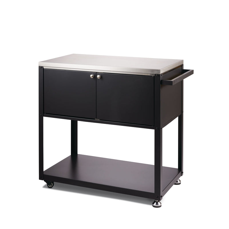 Stainless Steel Outdoor Mobile Prep & Storage Cart for BBQ O7661
