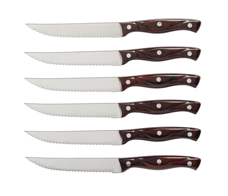 Steak Knife Set, Full Tang, 6-pc M8312