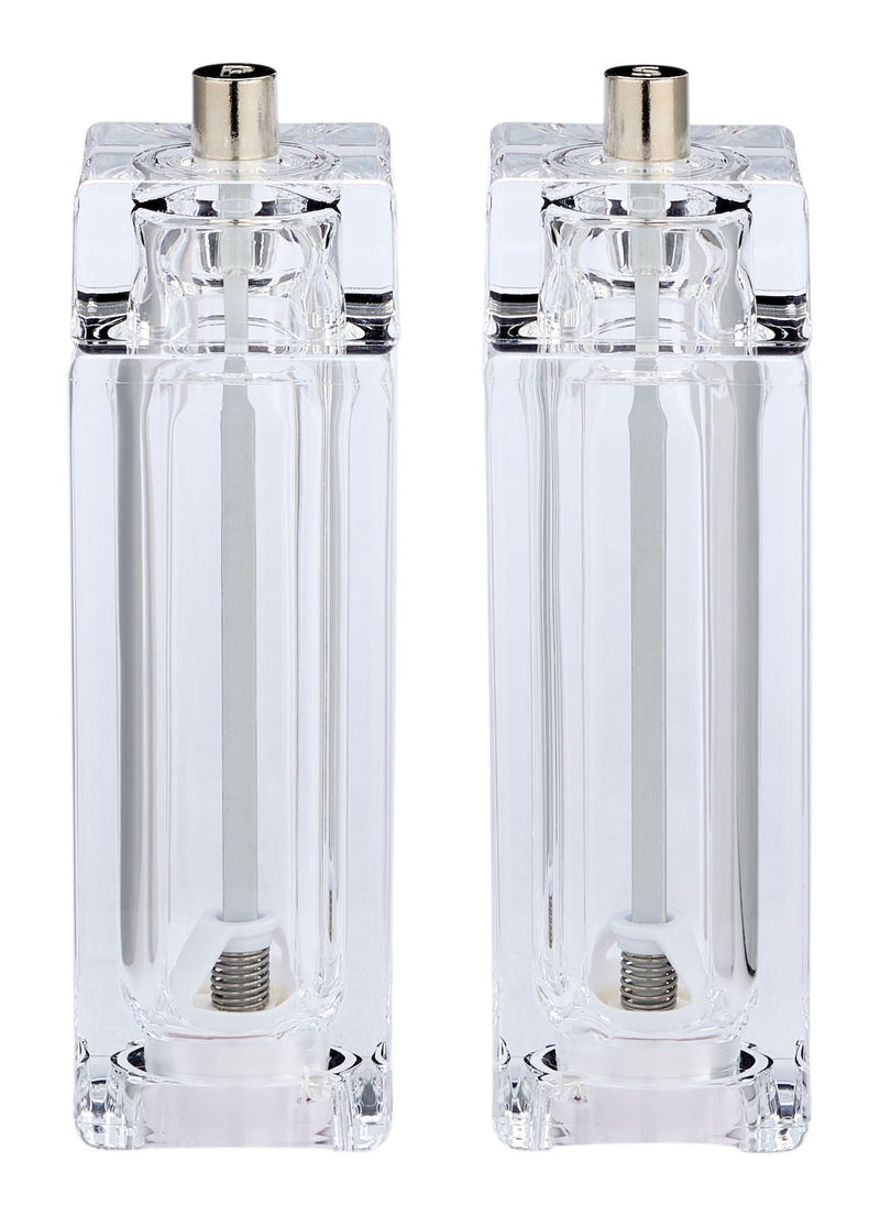 Transparent Acrylic Salt & Pepper Grinder Set N7152