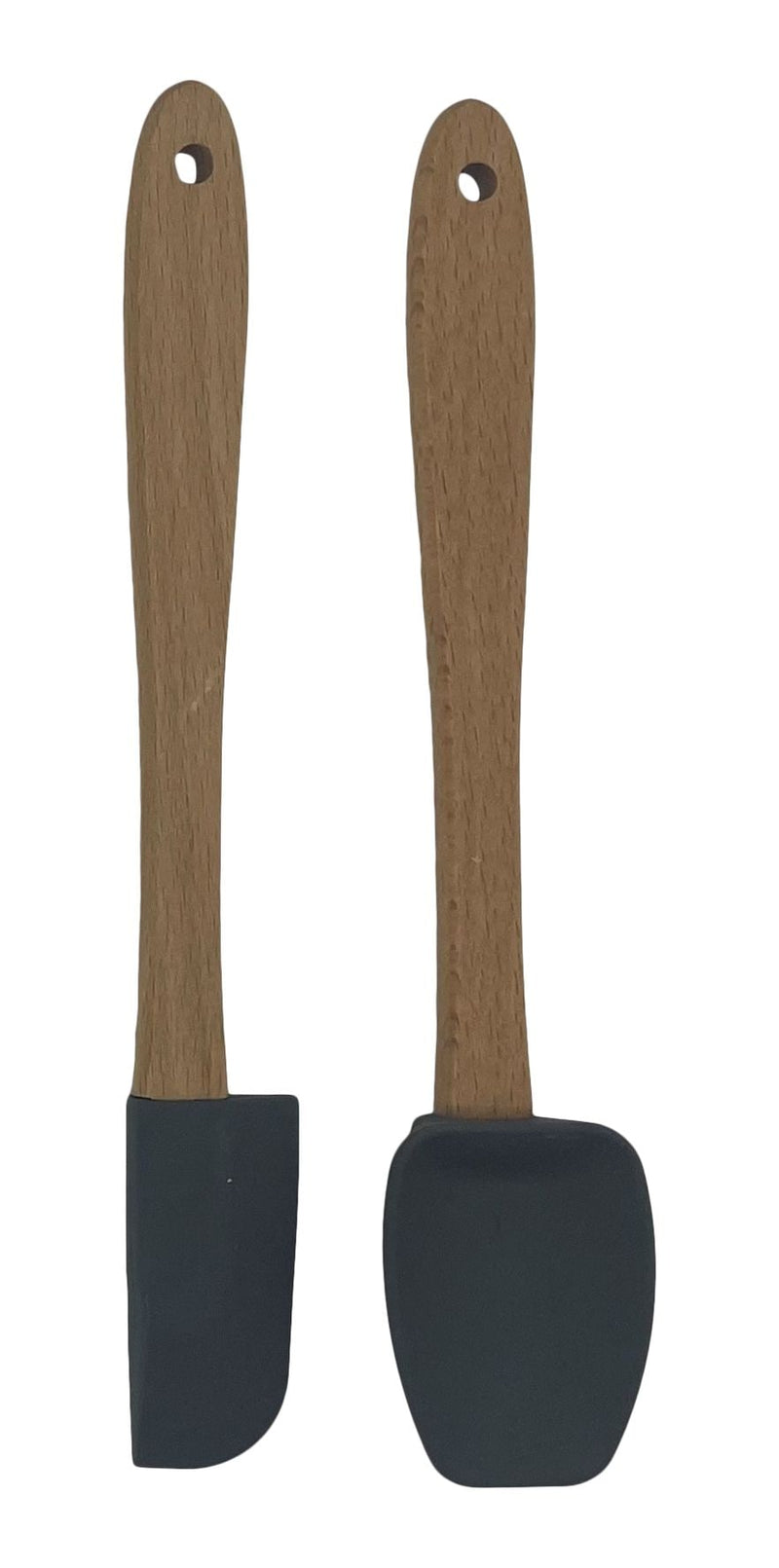 Beechwood S2 Mini Kitchen Spatulas, Grey T9094