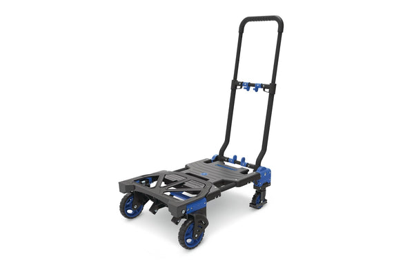 2-in-1 Folding Hand Truck, 300-lb, Black/Blue Z8325