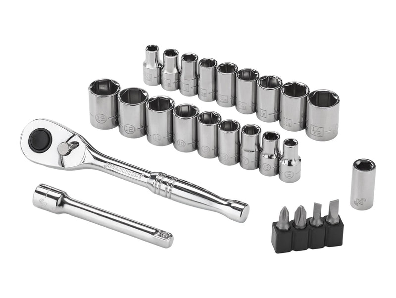 25 Piece 1/4" Drive Socket Set L0548