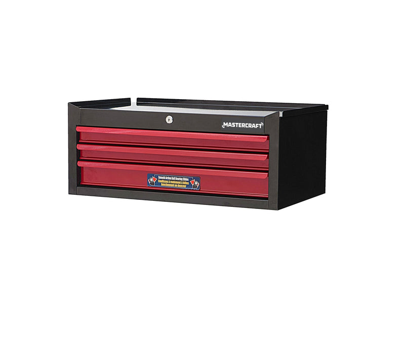 3-Drawer Intermediate Tool Chest, Black & Red, 26-in N6685
