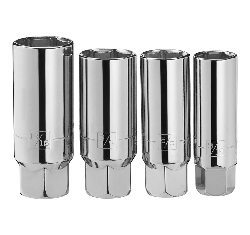 4 Piece 3/8" Drive Spark Plug Socket Set SAE Q1031