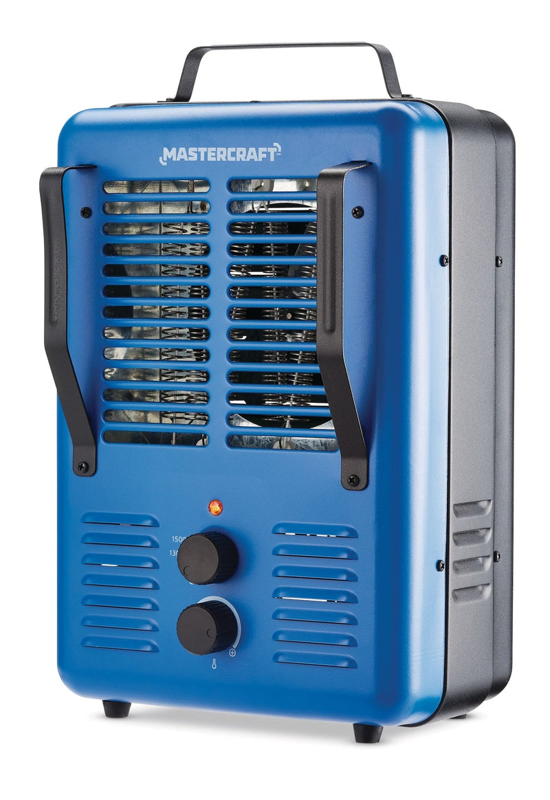 Deluxe Milkhouse Utility Space Heater with Thermostat, 1500W, Blue U9427