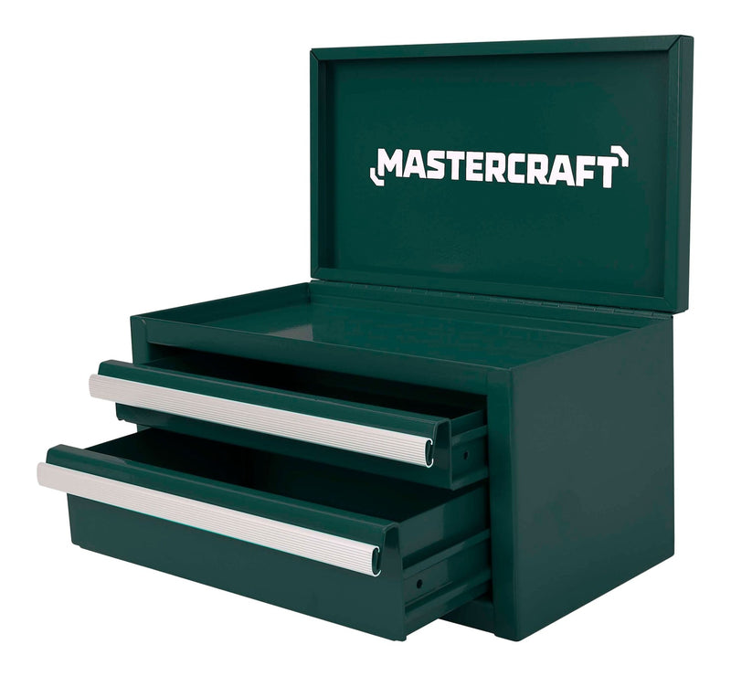 Miniature 2-Drawer Green Steel Toolbox I0922