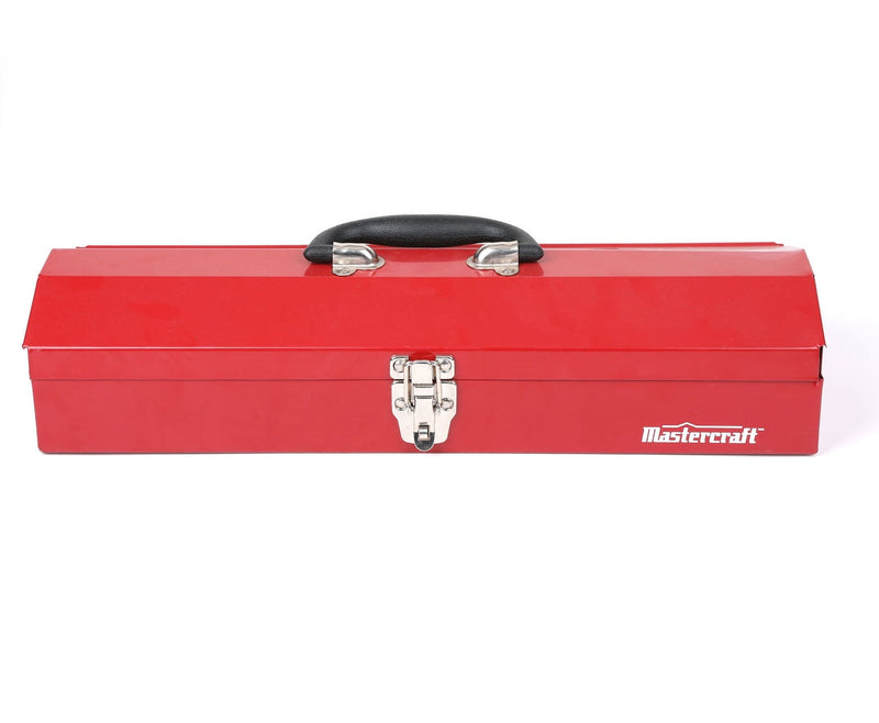 Portable Metal Hip Roof Tool Box, Red, 19-in C2487