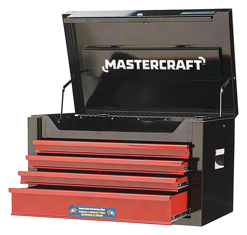 Tool Chest with 4 Drawers, Black & Red, 26-in W2735