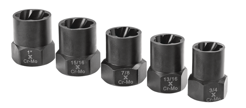 1/2-in Drive Impact Bolt & Nut Remover Set, 5-pc F4411