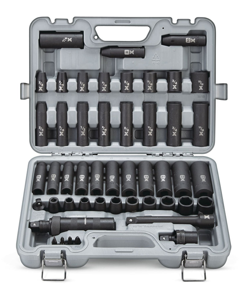 1/2-in Drive Professional Grade Impact Socket Set, 48-pc, CRMO U4183