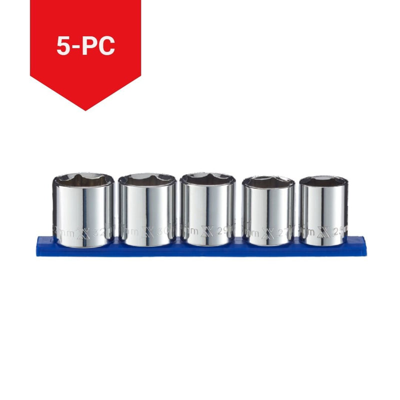 1/2-in Drive XL Socket Set, Metric, 5-pc L6343