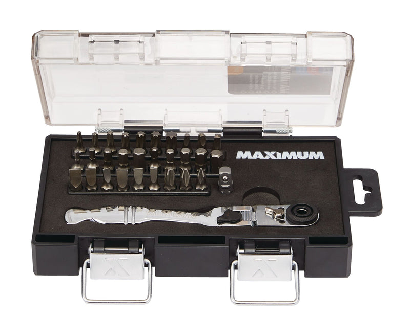 1/4-in Drive Ratchet & Bit Set, 31-pc, SAE/Metric W4477