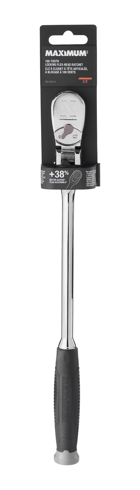 3/8" Drive Comfort Grip Locking Flex Head Ratchet H9458