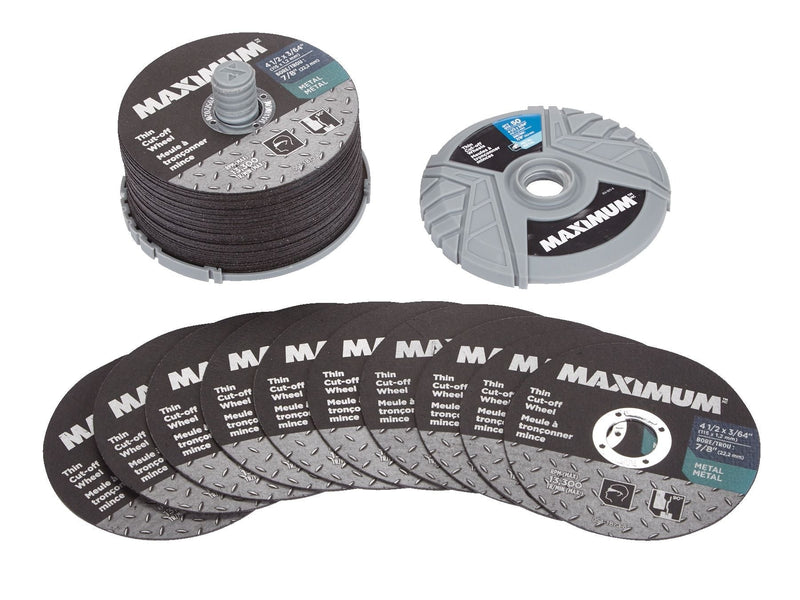 4-1/2-in x 3/64-in Aluminum Oxide Thin Cut off Wheel for Metal, 50-pk Y1521
