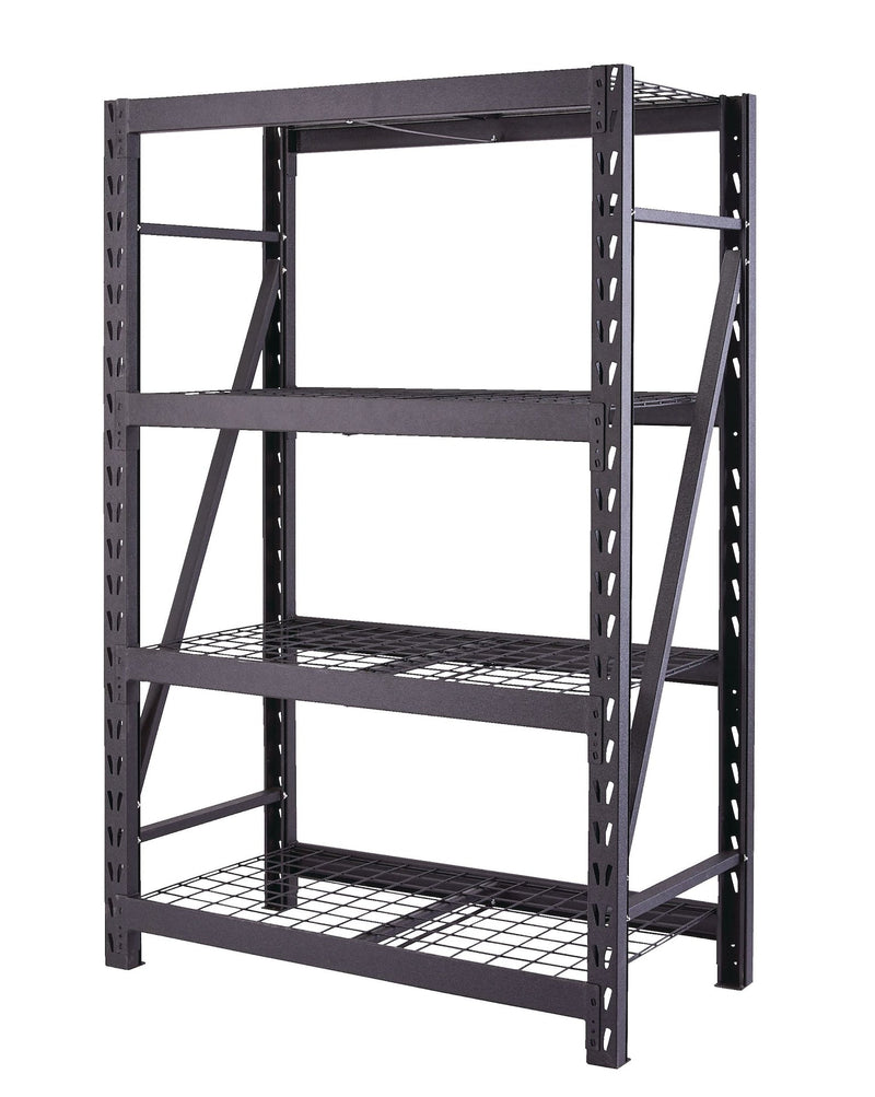 Adjustable 4-Shelf Heavy Duty Steel Metal Storage Rack / Shelving Unit, 48 x 24 x 72-in R1801