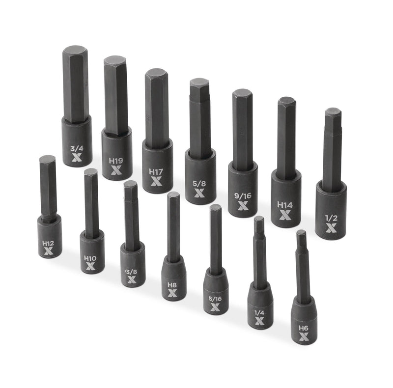 Hex Impact Socket & Bit Socket Set, 14-pc, SAE/Metric R8834
