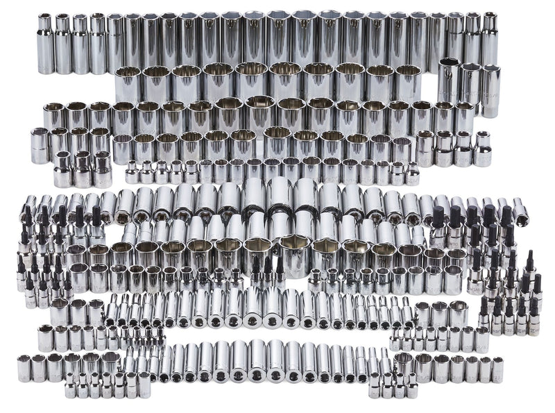 Master Socket Set, 300-pc, CRV, Nickel-Chrome Plating L3235
