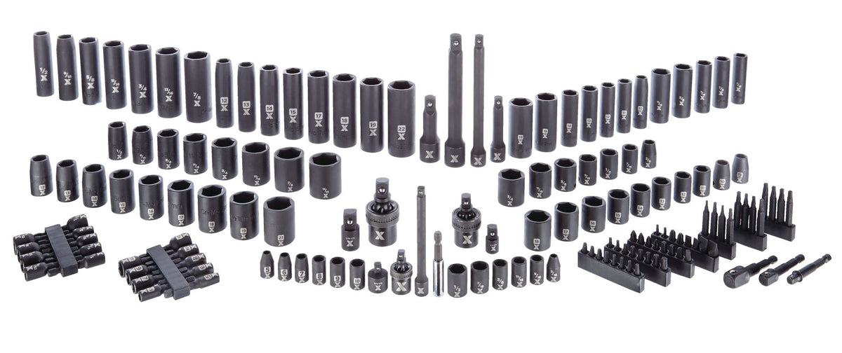 Professional Grade Impact Socket Set, 150-pc, SAE / Metric, CRMO