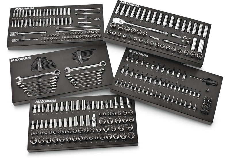 Professional Grade Socket Set, 346-pc, CRV, Nickel-Chrome Plating J0003