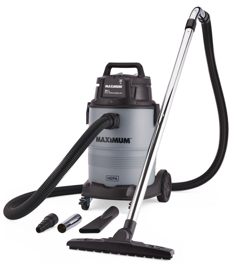 VK811PH HEPA Certified Wet/Dry Shop Vacuum with Hose and Accessories, 30-L A8897