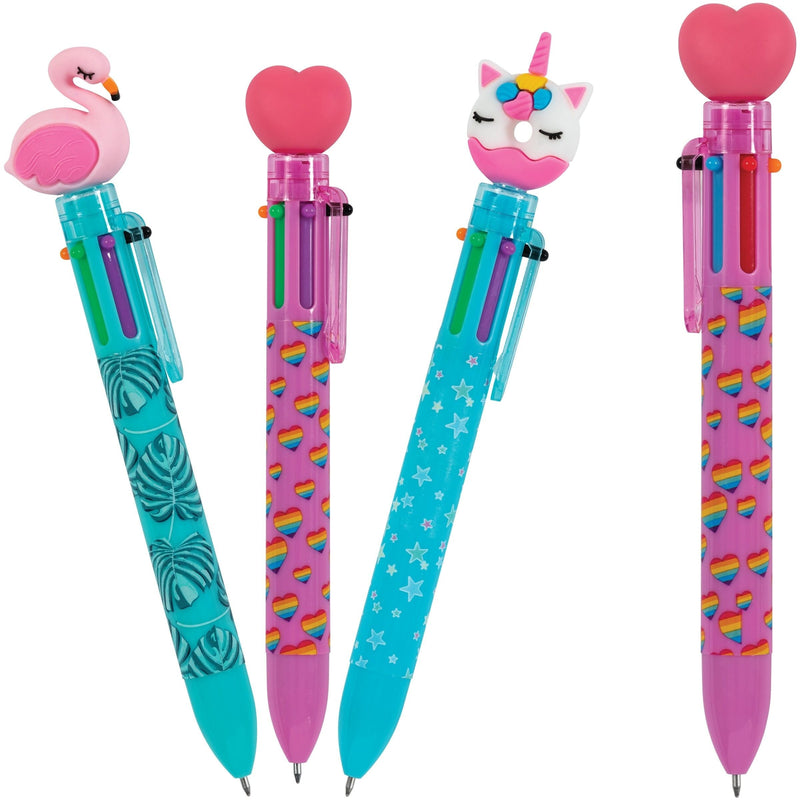 Pen With Fun Toppers, Assorted Colours Z4166