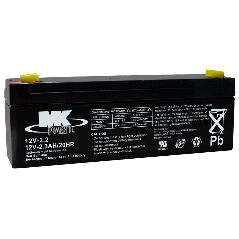 12-Volt 2.3 Ah SLA Battery, F1 Terminal R6499
