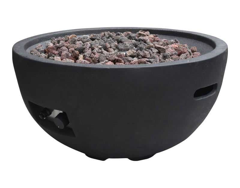 Jefferson Outdoor Gas-Fueled Fire Bowl with PVC Cover, 40,000 BTUs, 26 x 26 x 13-in S1371