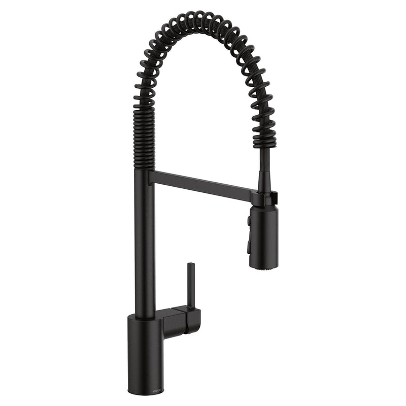 Align Single Handle High Arc Pull Down Sprayer Kitchen Faucet, Matte Black L3640