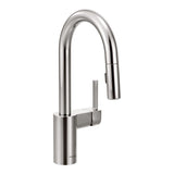 Align Single Handle High Arc Pull Down Sprayer Kitchen Faucet with Power Clean, Chrome