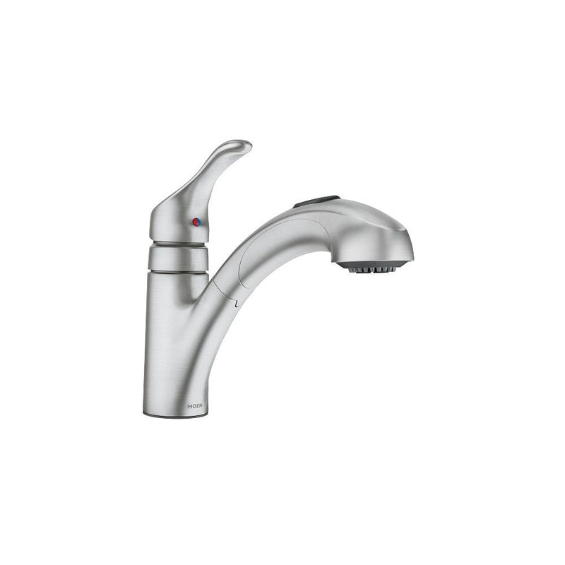 Renzo Single-Handle Pull-Out Kitchen Faucet, Spot-resistant Stainless S3386